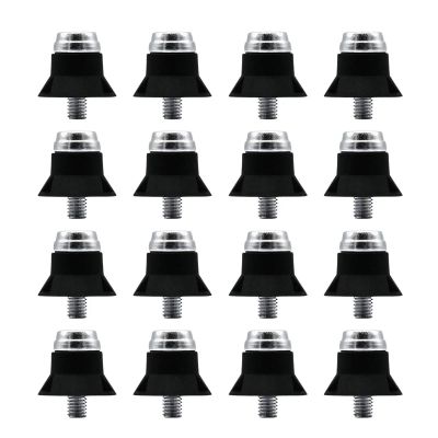 Grimmstr 12 PCS Football Boot Replacement Spikes Football Boot Studs for M5 Threaded Football Boots 16mm, Black