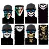 WYSUMMER 8PCS Scarves Bandanas Face Tube Black Headband, Motorcycle Multi Function Headwear Hat Scarf Neck Warmer Balaclava view 4