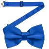 Dibi Mens Solid Color Formal Pre Tied Bow Ties - Mens Bowties - Adjustable Bow Tie (Royal Blue) view 1