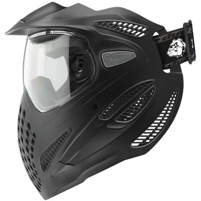 Maddog Dye SE Special Edition Paintball Mask Goggle System | Replaceable SLS Thermal Dual-Pane Anti Fog Lens | Adjustable Full-Face Safety Certified Protection - Black with Clear Lens
