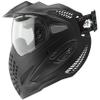 Maddog Dye SE Special Edition Paintball Mask Goggle System | Replaceable SLS Thermal Dual-Pane Anti Fog Lens | Adjustable Full-Face Safety Certified Protection - Black with Clear Lens view 1