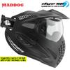 Maddog Dye SE Special Edition Paintball Mask Goggle System | Replaceable SLS Thermal Dual-Pane Anti Fog Lens | Adjustable Full-Face Safety Certified Protection - Black with Clear Lens view 2