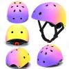 Comforhous Color Gradient Kids Bike Helmet and Pads Adjustable Helmet for Kids Protective Gear Set with Elbow Knee Pads Wrist Guards for Cycling Bicycle view 2