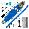 FEATH-R-LITE Inflatable Paddle Board Stand Up Paddleboards for Adults SUP with Premium Accessories Pump, Adjustable Paddle, Leash, Three Fins, Backpack (Blue Monkey) view 1