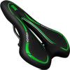 MSDADA Gel Bike Seat Mountain Bicycle Saddle - Comfortable Bicycle Seats with Soft Cushion Padded for Men Women - Waterproof Bike Saddles for Mountain/Road/City/Exercise Bikes - Dark Green view 1