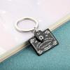 BEKECH Black O Board Inspired Keychain O Board Gift Gamer Jewelry O Occult Gift view 3