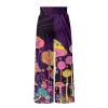 Eheartsgir Colorful Mushroom Women's Wide Leg Pants with Pockets High Waist Yoga Tummy Control Pants Running Workout Hiking Trousers view 2