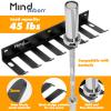 Gym Storage Organizer, Wall Mount Barbell Holder, Multi-Purpose Garage Gym Equipment Wall Rack, Barbell Hanger, Space Saving Gym Attachment Rack for Resistance Bands, Jump Ropes, Lifting Belt view 3