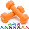Portzon 10 Colors Options Compatible with Set of 2 Neoprene Dumbbell,1-20 LB, Anti-Slip, Anti-roll, Hex Shape view 1