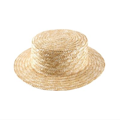Classic Italy Child Little Boater Boater Hat Size 56 Cm Naturel