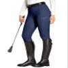 FitsT4 Sports Women's Full Seat Riding Tights with Zipper Pockets Horseback Riding Pants Equestrian Breeches for Women Blue XS view 2