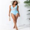 Blooming Jelly Women Tummy Control Swimsuits Modest One Piece Bathing Suits Drawstring Swim Suits 2024 (XL, Blue) view 2