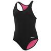 Sporti Girls' Solid Racer Back One-Piece Swimsuit - Bathing Suits for Girl, Comfortable Girls One Piece Swimsuits - Black - Small (6/6x) view 1