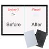 KHAMPA Impact Sports [Pack of 2] Golf Simulator Screen Patch Kit Golf Impact Screen Patch Kit Golf Enclosure Replacement Cloth Fabric Sticker [16.5 x 11.7] in Black & White Iron On view 1