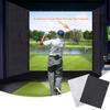 KHAMPA Impact Sports [Pack of 2] Golf Simulator Screen Patch Kit Golf Impact Screen Patch Kit Golf Enclosure Replacement Cloth Fabric Sticker [16.5 x 11.7] in Black & White Iron On view 4