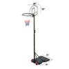 NineFit Basics Youth Portable Basketball Hoop Black White Adjustable Basketball Goal System for Indoor Outdoor view 2