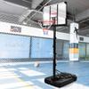 NineFit Basics Portable Basketball Hoop Basketball System 6.6 10ft Height Adjustment for Youth Adults LED Basketball Hoop Lights, Colorful Lights, Waterproof, Black view 3