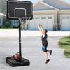 Generic Portable Basketball Hoop Goal with Vertical Jump Measurement, Outdoor Basketball System with 6.6 10ft Height Adjustment for Youth, Adults, Black view 2