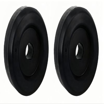 MAMDAFAON 3-1/2 Inches Boat Trailer Keel Roller End Cap, Boat Trailer Roller and Guides, for Keel, Spool, Bow Roller, 2pcs, Black