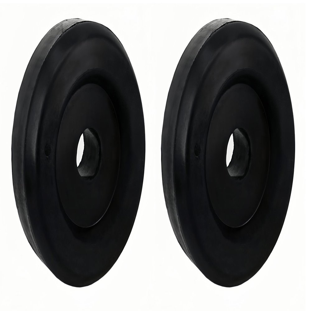 MAMDAFAON 3-1/2 Inches Boat Trailer Keel Roller End Cap, Boat Trailer Roller and Guides, for Keel, Spool, Bow Roller, 2pcs, Black