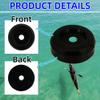 MAMDAFAON 3-1/2 Inches Boat Trailer Keel Roller End Cap, Boat Trailer Roller and Guides, for Keel, Spool, Bow Roller, 2pcs, Black view 3