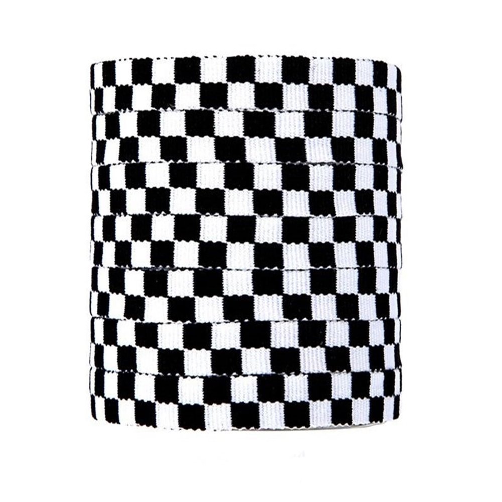 Checkered Grid Flat Shoelace Sneaker Shoe Laces Colors Shoestring Printing Ribbons Shoelaces Lacing (Color : Black white, Size : 140cm)