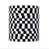 Checkered Grid Flat Shoelace Sneaker Shoe Laces Colors Shoestring Printing Ribbons Shoelaces Lacing (Color : Black white, Size : 140cm) view 1