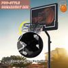 NineFit Basics Portable Basketball Hoop Goal, Outdoor Basketball System with 8.5 10ft Height Adjustment in 35'' Backboard for Youth, Black view 3