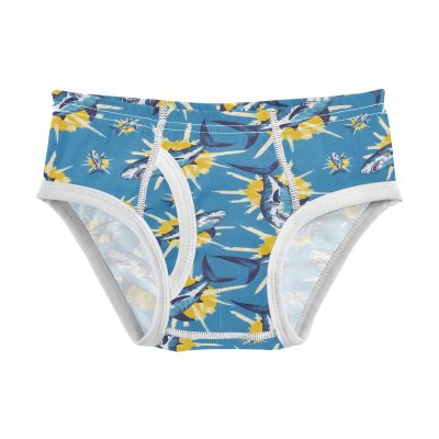 ALAZA Shark Tie Dye Blue Boys' Briefs Soft Underwear Available in Sizes 6y