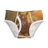 ALAZA Brown Horse Landscape Boys' Briefs Soft Underwear Available in Sizes 3t view 1