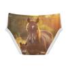 ALAZA Brown Horse Landscape Boys' Briefs Soft Underwear Available in Sizes 3t view 2