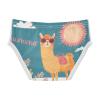 ALAZA Cute Llama Alpaca Flower Floral Boys' Briefs Soft Underwear Available in Sizes 8y Multicolor view 2