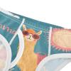 ALAZA Cute Llama Alpaca Flower Floral Boys' Briefs Soft Underwear Available in Sizes 8y Multicolor view 4