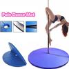 RWGOVLU Pole Dance Mat, 120 CM Round Thicken Shock Absorption Foldable Pole Dance Crash Mat, Gymnastic Yoga Stripper Fitness Exercise Beginner Safety Protection Mat, Blue view 2