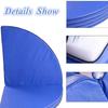 RWGOVLU Pole Dance Mat, 120 CM Round Thicken Shock Absorption Foldable Pole Dance Crash Mat, Gymnastic Yoga Stripper Fitness Exercise Beginner Safety Protection Mat, Blue view 3