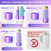 UBEEKOO Silicone Boot for Owala 40oz FreeSip,Twist,and Flip Stainless Steel Water Bottle,Sleeve Cover for Owala Water Bottles,Anti-Slip Bottom Protective for Owala Accessories,Metallic Purple view 2