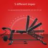 RWGOVLU Dumbbell Stool Adjustable Incline Bench Fitness Bench Flying Bird Bench Press Stool Utility Weight Benches Leg Extension and Leg Curl Comfortable Padding Multi-adjustable Backrest view 2