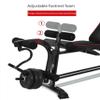 RWGOVLU Dumbbell Stool Adjustable Incline Bench Fitness Bench Flying Bird Bench Press Stool Utility Weight Benches Leg Extension and Leg Curl Comfortable Padding Multi-adjustable Backrest view 3