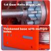 2600LBS Capacity Heavy Duty Hand Winch ,With 10/20/30m (33/66/98ft) Cable Manual Winches Wire Cable And Alloy Hook, Boat Trailer Winch StrapTwo-Way Adjustable Boat Trailer Winch ( Size : 1800 lb(66ft view 4