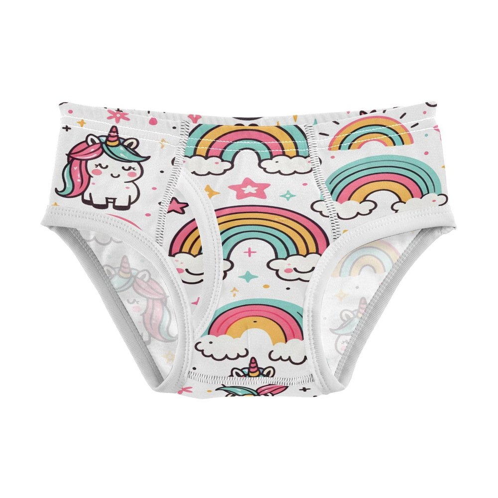 ALAZA Cute Rainbow Star Unicorn Boys' Briefs Soft Underwear Available in Sizes 3t