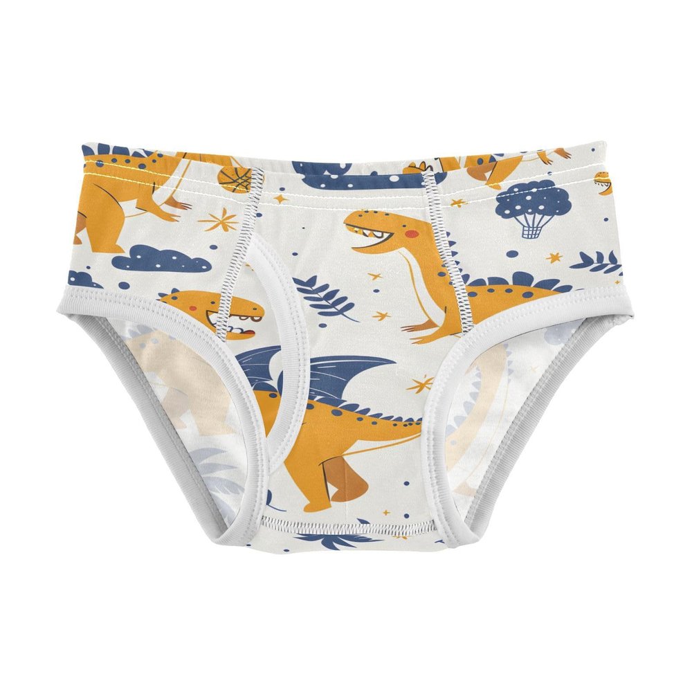 ALAZA Dinosaur Play Basketball Boys' Briefs Soft Underwear Available in Sizes 3t Multicolor
