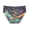 ALAZA Dinosaur Astronaut Space Boys' Briefs Soft Underwear Available in Sizes 8y Multicolor view 2