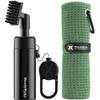 Handy Picks Golf Club Cleaner with Water, Spray Water Bottle Holds 5.5 OZ Water with Heavy Duty Metal Retractable Magnetic Clip, Waffle Microfiber Golf Towel, Ideal Golf Water Brush Combo Kit Green view 1