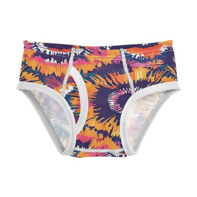 ALAZA Abstract Tie Dye Retro Boys' Briefs Soft Underwear Available in Sizes 2t Multicolor