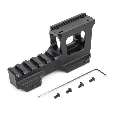 QIRUIMY Red Dot Riser Mount 2 Inch, Metal Picatinny Riser Mount for T1 T2 H1 H2 Red Dot Sight and G33 G43 3X Magnifier PEQ DBAL-A2 Dual Optic Mount