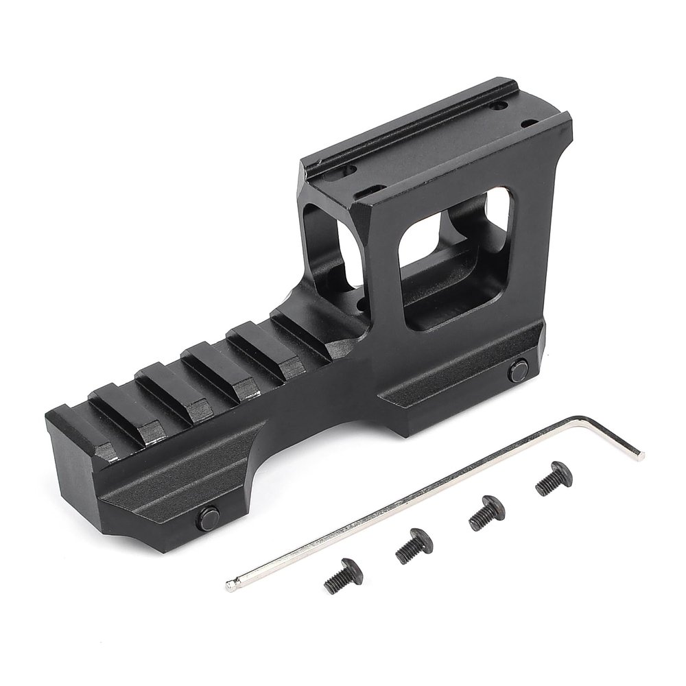 QIRUIMY Red Dot Riser Mount 2 Inch, Metal Picatinny Riser Mount for T1 T2 H1 H2 Red Dot Sight and G33 G43 3X Magnifier PEQ DBAL-A2 Dual Optic Mount