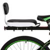 Hperu Back Seat Accessories Set Black Safety PU Leather Soft Cushion Armrest Footrest with Back Rest for Girl Woman Child Bike Seats view 3