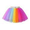 DXTON Girls Tutu Skirt Rainbow Toddler Tulle Ballet Dance Skirt for 2-8 Years SK272,7T view 1
