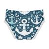ALAZA Anchor Ship's Wheel Blue Boys' Briefs Soft Underwear Available in Sizes 6y view 2