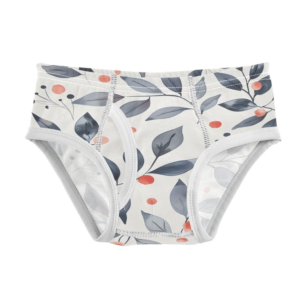 ALAZA Leaves Watercolor Boys' Briefs Soft Underwear Available in Sizes 2t Multicolor